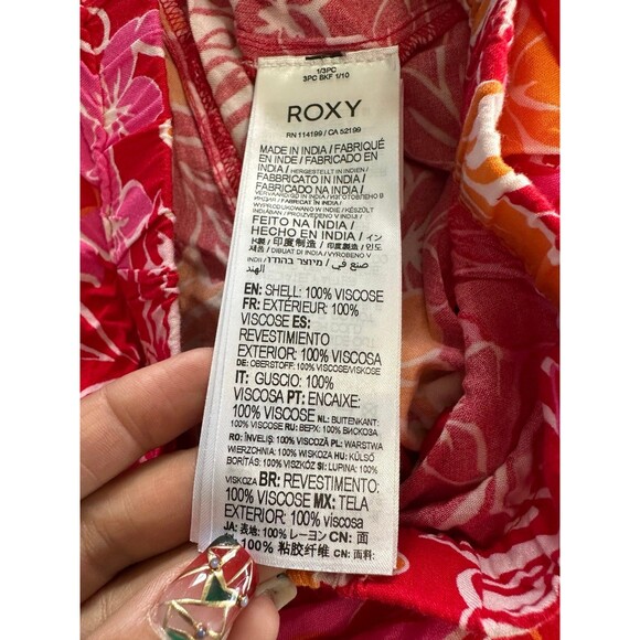 NWOT Roxy Women's Hawaiian Inspired Hibiscus Easy Does It Pull On Shorts M - Picture 6 of 6